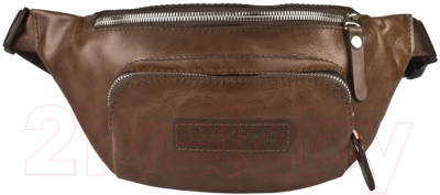 Сумка на пояс Carlo Gattini Antico Scarlino 7018-04 (темно-коричневый) - фото
