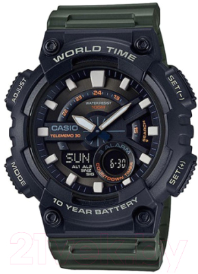 Часы наручные мужские Casio AEQ-110W-3A - фото
