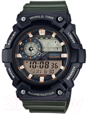 Часы наручные мужские Casio AEQ-200W-3A - фото