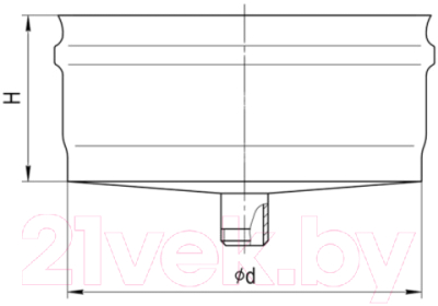Заглушка дымохода Ferrum Ф110 / f1602