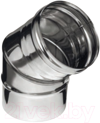 Поворот дымохода Ferrum Ф130 / f2320 (угол 135°, 430/0.8мм) - фото