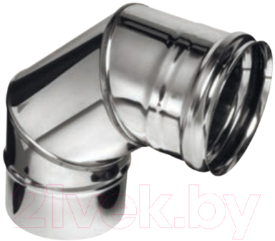 Поворот дымохода Ferrum Ф150 / f2409 (угол 90°, 430/0.5мм) - фото