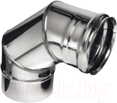 Поворот дымохода Ferrum Ф200 / f2424 (угол 90°, 430/0.8мм) - фото