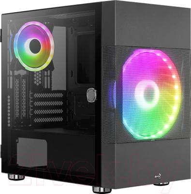 Корпус для компьютера AeroCool Atomic-G-BK-v1 / ATOMIC-G-BK-V1 - фото