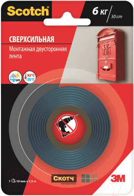 Скотч двухсторонний Scotch 3М 40021915-CIS
