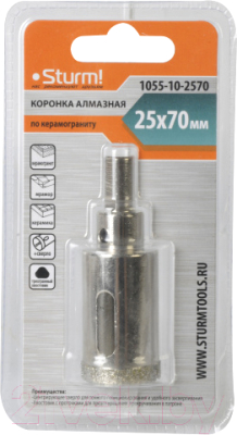Коронка Sturm! 1055-10-2570 - фото