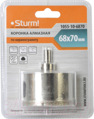 Коронка Sturm! 1055-10-6870 - фото