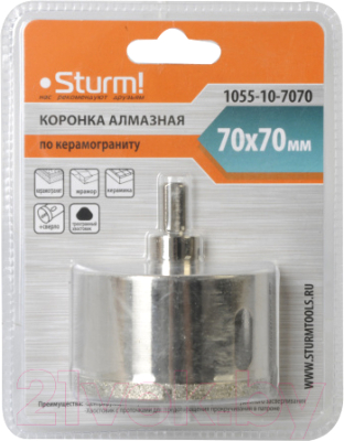 Коронка Sturm! 1055-10-7070 - фото