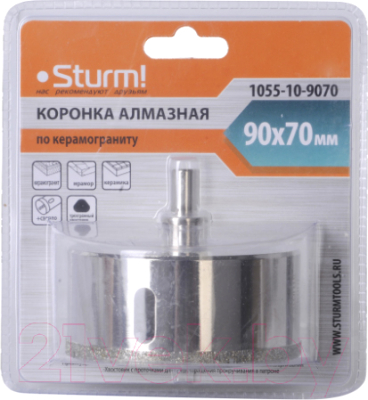 Коронка Sturm! 1055-10-9070 - фото