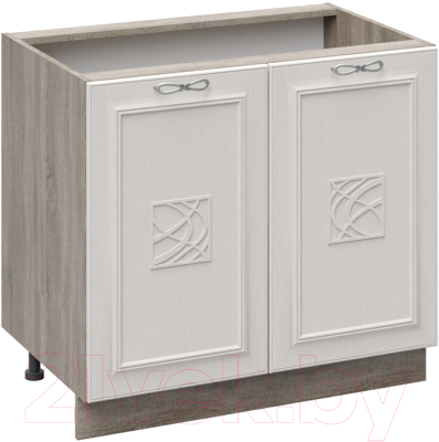 Шкаф под мойку ТриЯ Сабрина Н_72-90_2ДР(Д) (кашемир) - фото