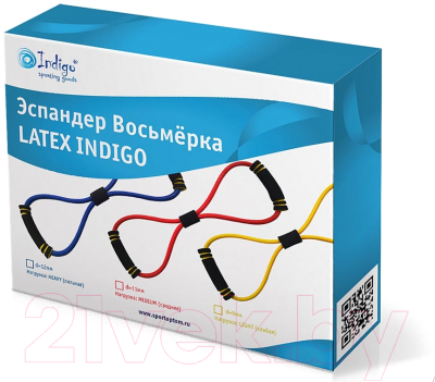 Эспандер Indigo Latex Heavy SM-063