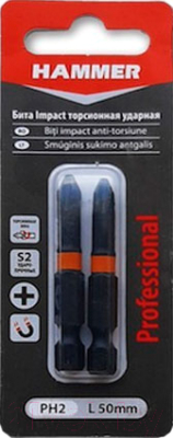 Набор бит Hammer PH2 02610-005002 - фото