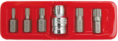 Набор бит Vorel Spline 66760 - фото