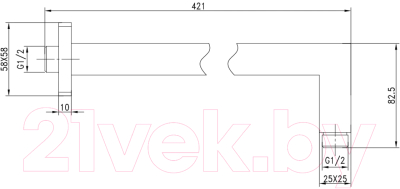 Душевой кронштейн LEMARK LM5887C