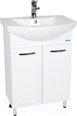 Тумба под умывальник Viant Милан Балтика 60 / VMIL60BA-T2ST - фото