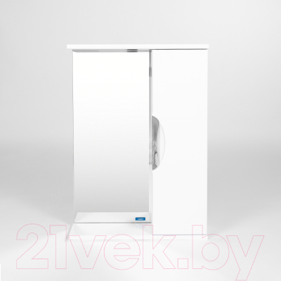 Шкаф с зеркалом для ванной Viant Барселона 50 / VBAR50-ZSH