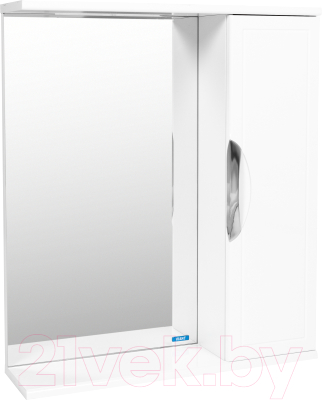 Шкаф с зеркалом для ванной Viant Лима 60 / VLIM60-ZSH - фото
