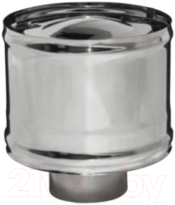 Колпак для дымохода Ferrum 430/0.5мм Ф150 / f2009 (с ветрозащитой) - фото