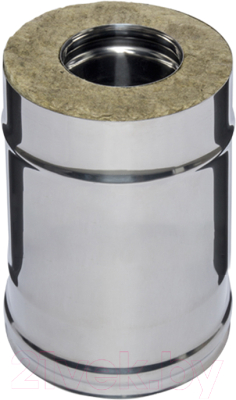 Труба вытяжная Ferrum 0.25м 430/0.8мм Ф160x250 / f3837 - фото