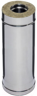 Труба дымохода Ferrum 0.5м 430/0.8мм Ф115x200 / f3932 - фото