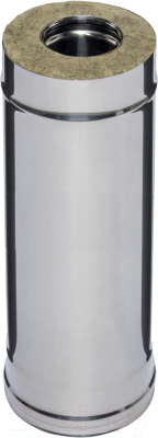 Труба дымохода Ferrum 0.5м 430/0.8мм Ф120x200 / f3933 - фото