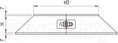Юбка дымохода Ferrum 430/0.5 Ф180 / f3010