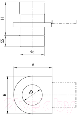 Шибер для дымохода Ferrum Ф150 / f5204 (430/0.8мм)