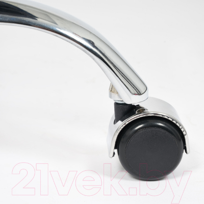 Кресло офисное Tetchair Bergamo флок (хром/коричневый 6)