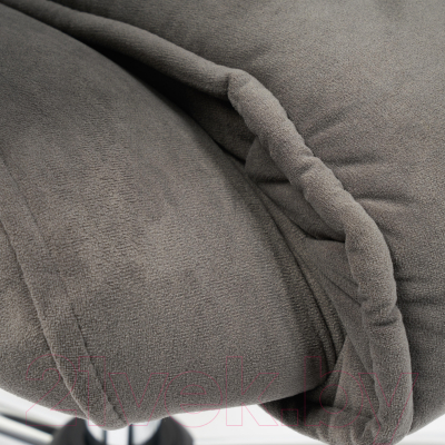 Кресло офисное Tetchair Bergamo флок (хром/серый 29)