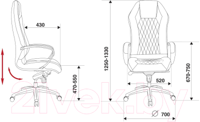 Кресло офисное Бюрократ Aura