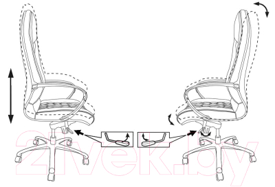 Кресло офисное Бюрократ Aura