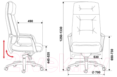 Кресло офисное Бюрократ Dao