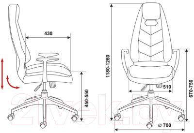 Кресло офисное Бюрократ Zen