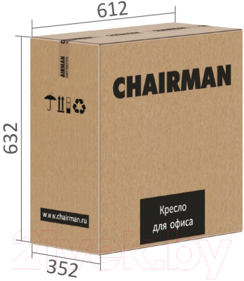 Кресло офисное Chairman 698 хром