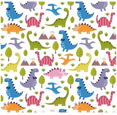 Органайзер для ванной JoyArty Цветные динозавры / tgb_47608