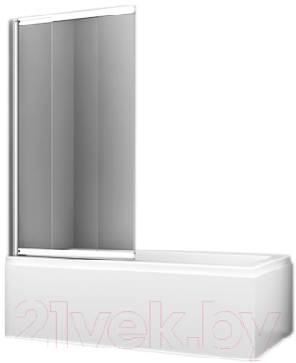Стеклянная шторка для ванны Wasserkraft Main 41S02-100 - фото