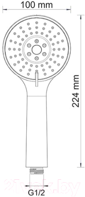 Лейка ручного душа Wasserkraft A002