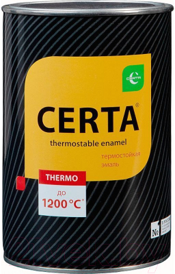 Краска Certa RAL9004 700°С - фото