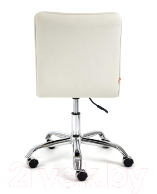 Кресло офисное Tetchair Zero флок (молочный)
