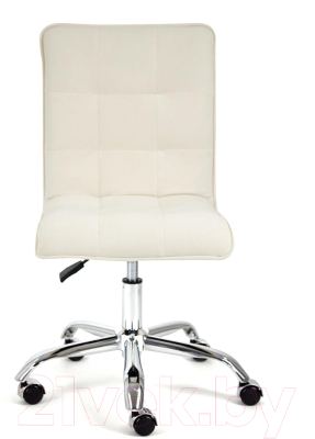 Кресло офисное Tetchair Zero флок (молочный)