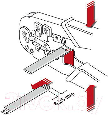 Инструмент обжимной Knipex Western 190мм / 975110