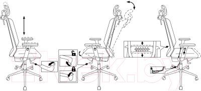 Кресло офисное Бюрократ MC-W612N-H