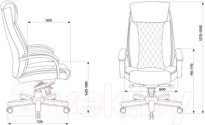 Кресло офисное Бюрократ Т-9924 Walnut