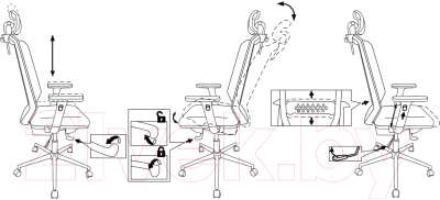 Кресло офисное Бюрократ MC-612N-H