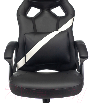 Кресло геймерское Бюрократ Zombie Driver (черный/белый)