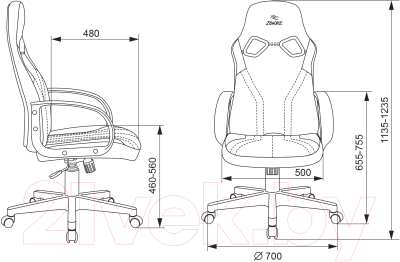Кресло геймерское Бюрократ Zombie Runner