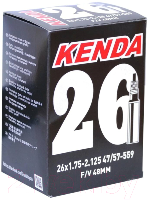 Камера для велосипеда Kenda 26x1.75/2.125 F/V 48mm / 516290 - фото