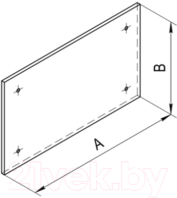 Экран защитный для дымохода Ferrum 430/0.5мм 500x500 / f5302