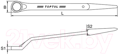 Гаечный ключ Toptul AAAS2727