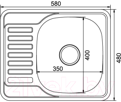 Мойка кухонная Mixline 532309